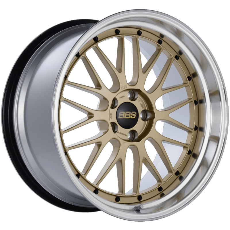 Kies-Motorsports BBS BBS LM 20x10.5 5x114.3 ET20 CB66 Gold Center Diamond Cut Lip Wheel Main image