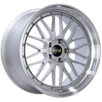 Kies-Motorsports BBS BBS LM 20x10 5x120 ET33 Diamond Silver Center Diamond Cut Lip Wheel -82mm PFS/Clip Required