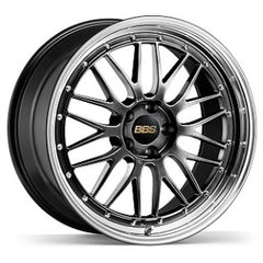 Kies-Motorsports BBS BBS LM 20x12 5x130 ET50 CB71.6 Diamond Black Wheel w/ Diamond Cut Machined Lip