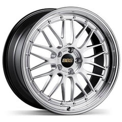 Kies-Motorsports BBS BBS LM 20x12 5x130 ET50 CB71.6 Diamond Silver Wheel w/ Diamond Cut Machined Lip