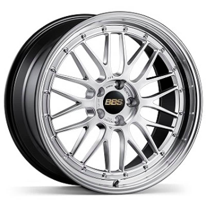 Kies-Motorsports BBS BBS LM 20x12 5x130 ET72 CB71.6 Diamond Silver Wheel w/ Diamond Cut Machined Lip