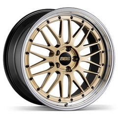 Kies-Motorsports BBS BBS LM 20x12 5x130 ET72 CB71.6 Gold Wheel w/ Diamond Cut Machined Lip