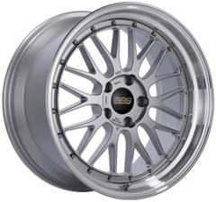 Kies-Motorsports BBS BBS LM 20x8.5 5x112 ET22 PFS Diamond Silver Center Diamond-Cut Rim Wheel - PFS/Clip Req