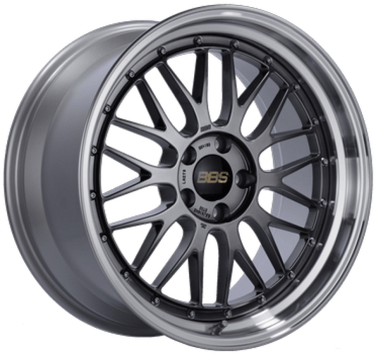 Kies-Motorsports BBS BBS LM 20x8.5 5x114.3 ET30 PFS Diamond Black Center Diamond Cut Lip Wheel -82mm PFS/Clip Required