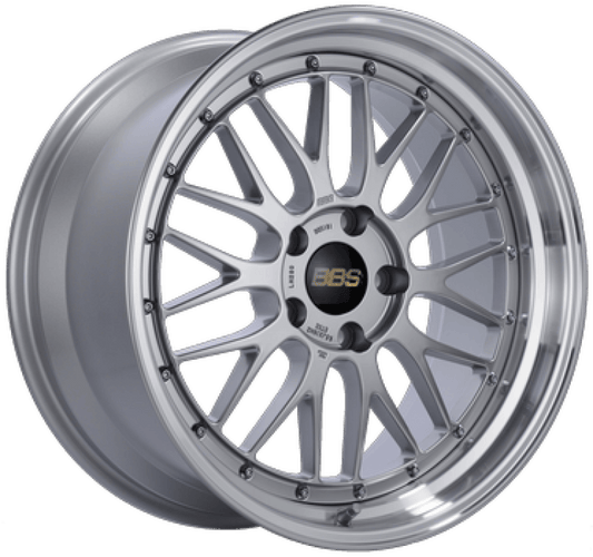 Kies-Motorsports BBS BBS LM 20x8.5 5x114.3 ET30 PFS Diamond Silver Center Diamond Cut Lip Wheel -82mm PFS/Clip Required