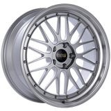 Kies-Motorsports BBS BBS LM 20x8.5 5x120 ET32 Diamond Silver Center Diamond Cut Lip Wheel -82mm PFS/Clip Required