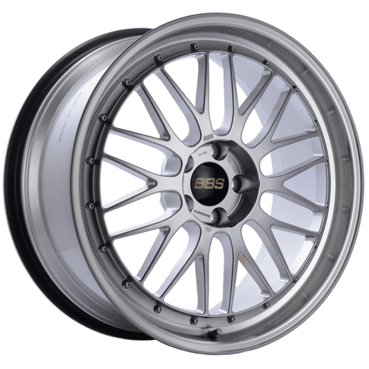 Kies-Motorsports BBS BBS LM 20x9.5 5x114.3 ET40 CB66 Diamond Silver Center Diamond Cut Lip Wheel