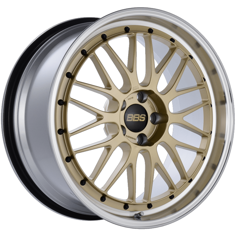 Kies-Motorsports BBS BBS LM 20x9.5 5x114.3 ET40 CB66 Gold Center Diamond Cut Lip Wheel Main image