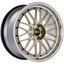 Kies-Motorsports BBS BBS LM 20x9.5 5x114.3 ET40 CB66 Gold Center Diamond Cut Lip Wheel
