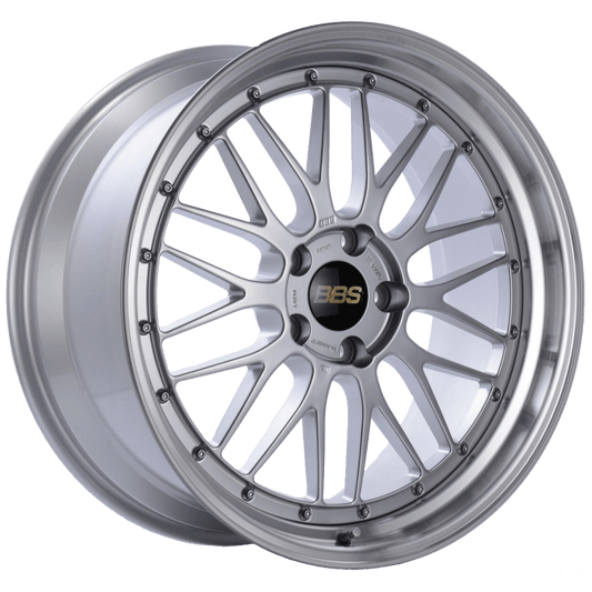 Kies-Motorsports BBS BBS LM 20x9.5 5x120 ET37 Diamond Silver Center Diamond Cut Lip Wheel -82mm PFS/Clip Required