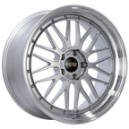 Kies-Motorsports BBS BBS LM 20x9 5x120 ET20 Diamond Silver Center Diamond Cut Lip Wheel -82mm PFS/Clip Required