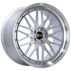 Kies-Motorsports BBS BBS LM 21x10 5x120 ET38 Diamond Silver Center Diamond Cut Lip Wheel -82mm PFS/Clip Required