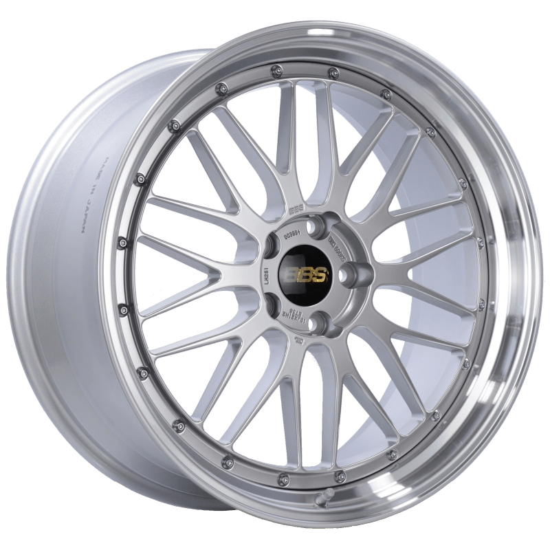 BBS LM 21x10 5x120 ET38 Diamond Silver Center Diamond Cut Lip Wheel -82mm PFS/Clip Required Secondary image