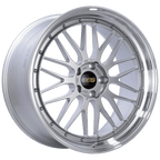 Kies-Motorsports BBS BBS LM 21x10 5x120 ET38 Diamond Silver Center Diamond Cut Lip Wheel -82mm PFS/Clip Required