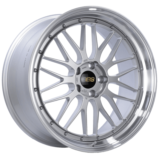 Kies-Motorsports BBS BBS LM 21x10 5x120 ET38 Diamond Silver Center Diamond Cut Lip Wheel -82mm PFS/Clip Required
