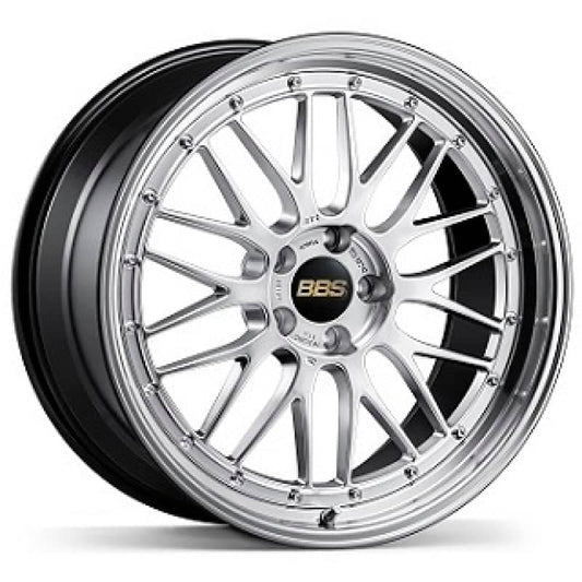 Kies-Motorsports BBS BBS LM 21x12 5x130 ET64 CB71.6 Diamond Silver Wheel w/ Diamond Cut Machined Lip