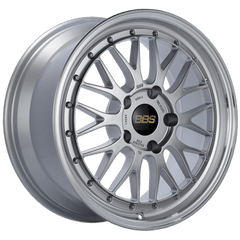 Kies-Motorsports BBS BBS LM 21x9 5x112 ET22 Diamond Silver Center / Diamond Cut Lip Wheel -82mm PFS/Clip Required
