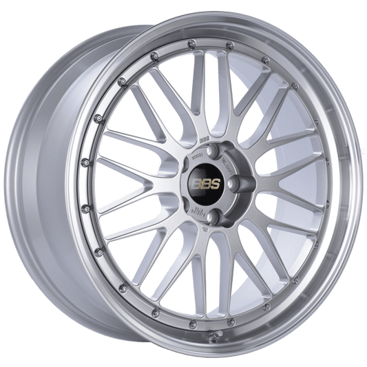 Kies-Motorsports BBS BBS LM 21x9 5x120 ET32 Diamond Silver Center Diamond Cut Lip Wheel -82mm PFS/Clip Required
