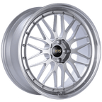 Kies-Motorsports BBS BBS LM 21x9 5x120 ET32 Diamond Silver Center Diamond Cut Lip Wheel -82mm PFS/Clip Required