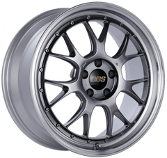 Kies-Motorsports BBS BBS LM-R 19x8.5 5x112 ET38 Diamond Black Center Diamond Cut Lip Wheel -82mm PFS/Clip Required
