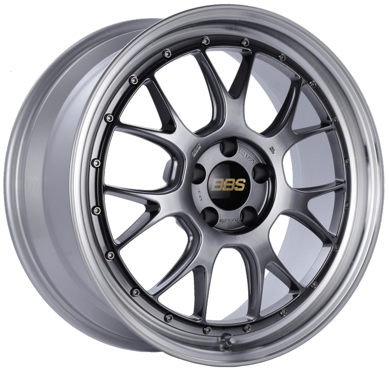 Kies-Motorsports BBS BBS LM-R 19x8.5 5x112 ET38 Diamond Black Center Diamond Cut Lip Wheel -82mm PFS/Clip Required