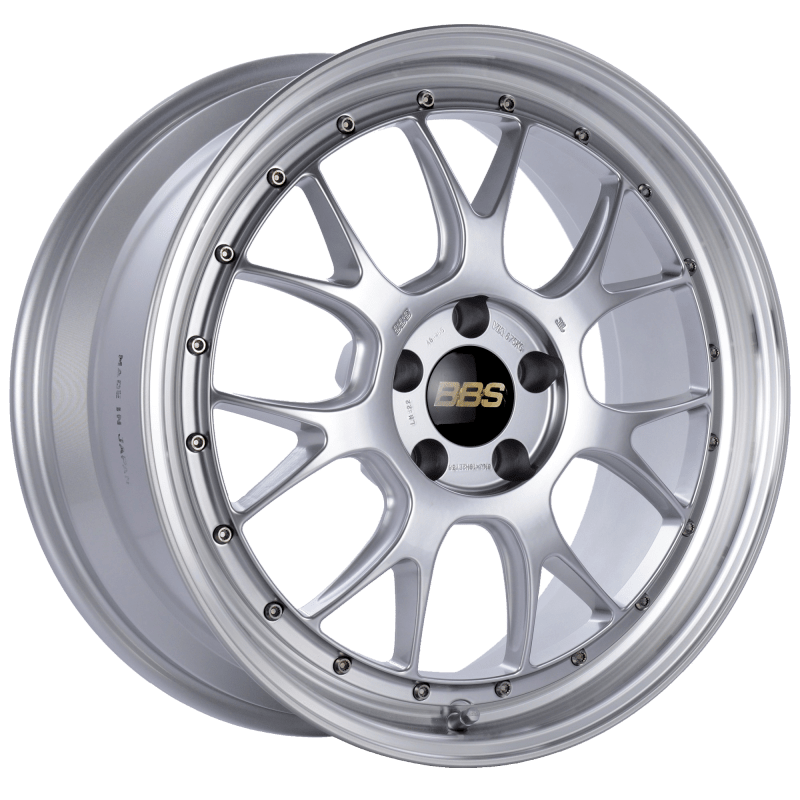 Kies-Motorsports BBS BBS LM-R 19x8.5 5x112 ET38 Diamond Silver Center Diamond Cut Lip Wheel -82mm PFS/Clip Required Main image