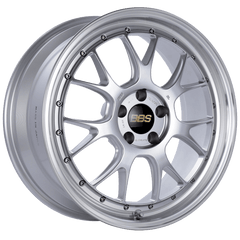 Kies-Motorsports BBS BBS LM-R 19x8.5 5x112 ET38 Diamond Silver Center Diamond Cut Lip Wheel -82mm PFS/Clip Required