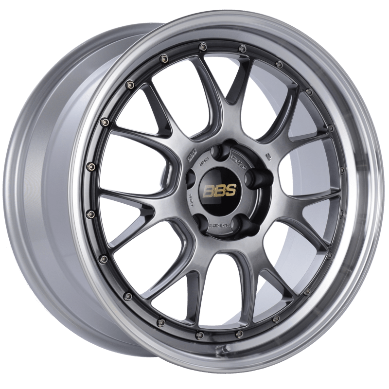 Kies-Motorsports BBS BBS LM-R 19x8.5 5x120 ET32 Diamond Black Center Diamond Cut Lip Wheel -82mm PFS/Clip Required