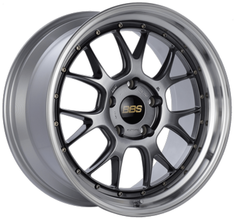 Kies-Motorsports BBS BBS LM-R 19x9.5 5x112 ET38 Diamond Black Center Diamond Cut Lip Wheel -82mm PFS/Clip Required