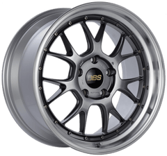 Kies-Motorsports BBS BBS LM-R 19x9.5 5x112 ET38 Diamond Black Center Diamond Cut Lip Wheel -82mm PFS/Clip Required
