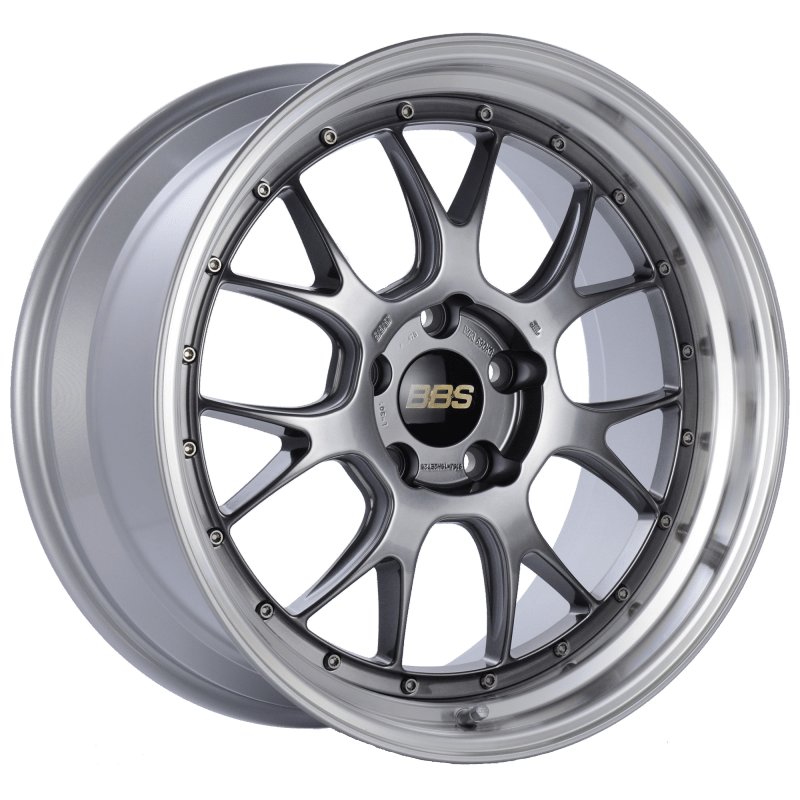 Kies-Motorsports BBS BBS LM-R 19x9.5 5x120 ET25 Diamond Black Center Diamond Cut Lip Wheel -82mm PFS/Clip Required Main image