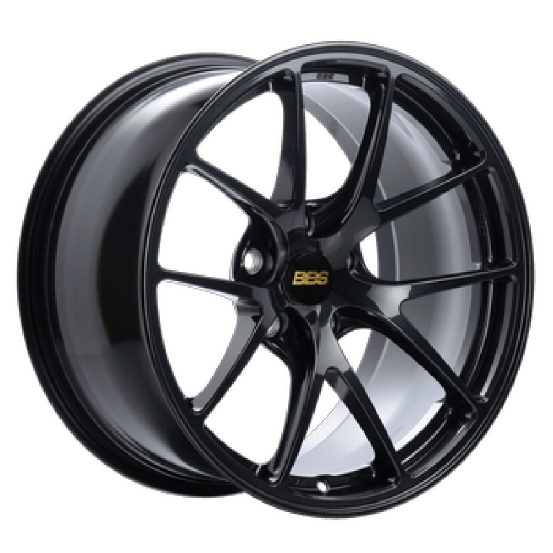 Kies-Motorsports BBS BBS RI-A 18x10 5x120 ET25 PFS Metallic Black Subtle Blue Flake Wheel -82mm PFS/Clip Req