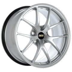 Kies-Motorsports BBS BBS RI-A 18x11 5x120 ET37 Diamond Silver Wheel -82mm PFS/Clip Required