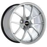 Kies-Motorsports BBS BBS RI-A 18x8.5 5x112 ET45 Diamond Silver Wheel -82mm PFS/Clip Required