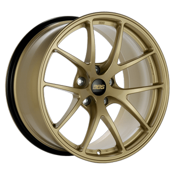Kies-Motorsports BBS BBS RI-A 18x8.5 5x112 ET45 Gold Wheel -82mm PFS/Clip Required