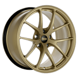Kies-Motorsports BBS BBS RI-A 18x8.5 5x112 ET45 Gold Wheel -82mm PFS/Clip Required