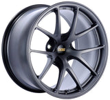 Kies-Motorsports BBS BBS RI-A 18x9.5 5x114.3 ET35 Matte Graphite Wheel -82mm PFS/Clip Required