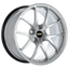 Kies-Motorsports BBS BBS RI-A 19x9 5x130 ET50 CB71.6 Diamond Silver Wheel -82mm PFS/Clip Required