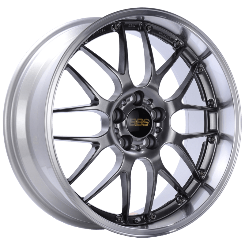 Kies-Motorsports BBS BBS RS-GT 18x9.5 5x112 ET32 Diamond Black Center Diamond Cut Lip Wheel -82mm PFS/Clip Required