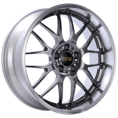 Kies-Motorsports BBS BBS RS-GT 18x9.5 5x112 ET32 Diamond Black Center Diamond Cut Lip Wheel -82mm PFS/Clip Required