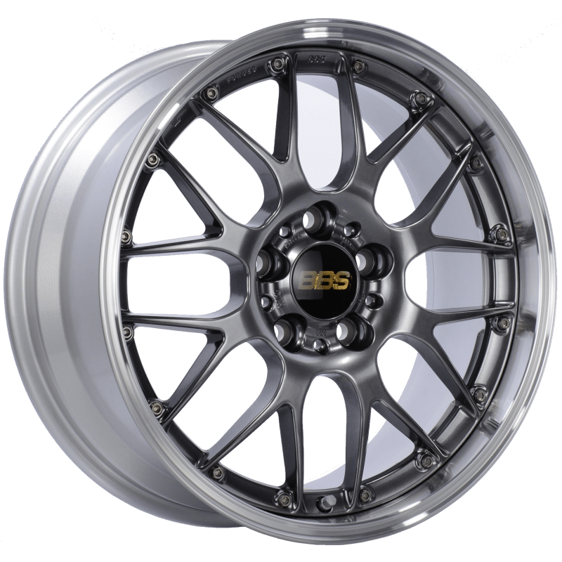 Kies-Motorsports BBS BBS RS-GT 18x9.5 5x130 ET48 CB71.6 Diamond Black Center Diamond Cut Lip Wheel