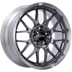 Kies-Motorsports BBS BBS RS-GT 18x9.5 5x130 ET48 CB71.6 Diamond Black Center Diamond Cut Lip Wheel