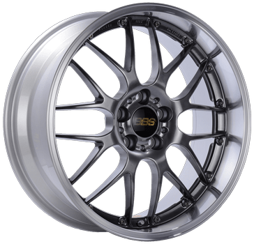 Kies-Motorsports BBS BBS RS-GT 19x8.5 5x112 ET30 Diamond Black Center Diamond Cut Lip Wheel - 82mm PFS Required