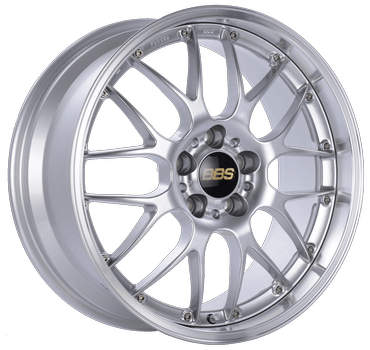 Kies-Motorsports BBS BBS RS-GT 19x8.5 5x112 ET30 Diamond Silver Center Diamond Cut Lip Wheel - 82mm PFS Required