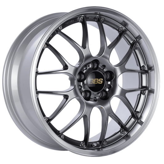 Kies-Motorsports BBS BBS RS-GT 19x8.5 5x112 ET32 PFS Diamond Black Center Diamond-Cut Rim Wheel - PFS/Clip Req