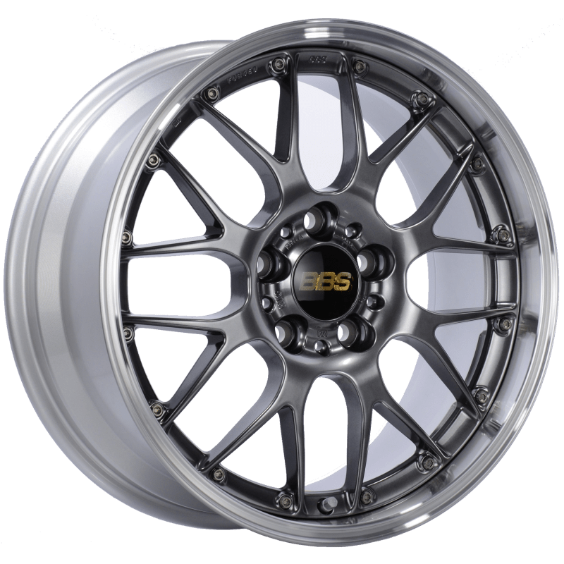 Kies-Motorsports BBS BBS RS-GT 19x8.5 5x114.3 ET30 Diamond Black Center Diamond Cut Lip Wheel -82mm PFS/Clip Required