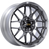 Kies-Motorsports BBS BBS RS-GT 19x8.5 5x114.3 ET30 Diamond Black Center Diamond Cut Lip Wheel -82mm PFS/Clip Required