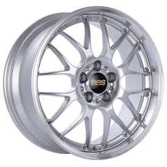 Kies-Motorsports BBS BBS RS-GT 20x8.5 5x114.3 ET43 Diamond Silver Center Diamond Cut Lip Wheel -82mm PFS/Clip Required
