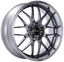 Kies-Motorsports BBS BBS RS-GT 20x8.5 5x120 ET35 Diamond Silver Center Diamond Cut Lip Wheel - 82mm PFS Required