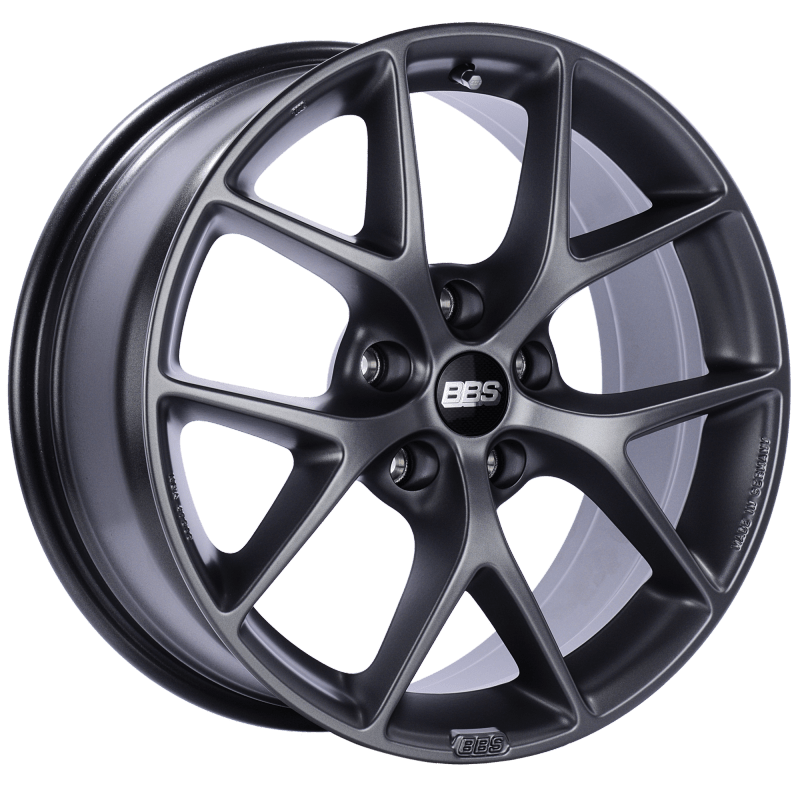 Kies-Motorsports BBS BBS SR 18x8 5x114.3 ET50 Satin Grey Wheel -82mm PFS/Clip Required